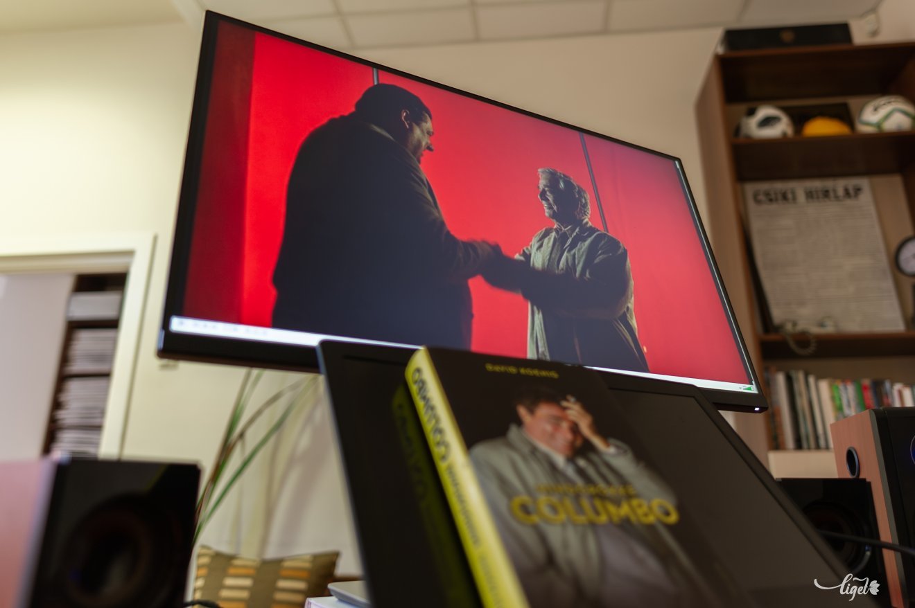 2003. január 30., Columbo legveszélyesebb éjszakája. Ez az utolsó képkockák egyike, amikor Peter Falk Columbo hadnagy szerepében játszik &bullet;  Fotó: Pinti Attila