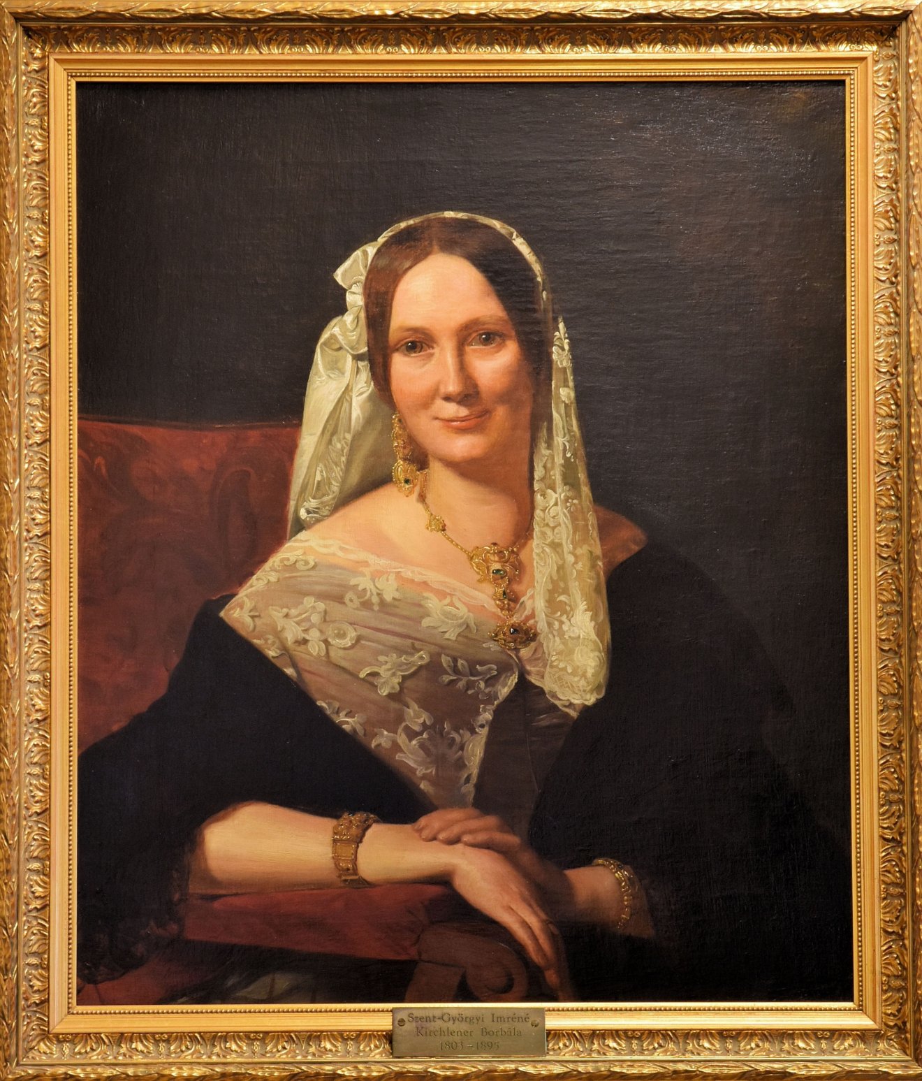 Szentgyörgyi Imre udvari tanácsos felesége, Kirchlechner Borbála (Ferdinand Georg Waldmüller festménye)