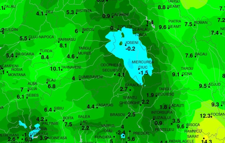 Fagypont alatt a csíki- és gyergyói medencék