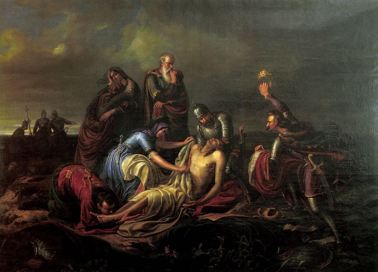 Orlai Petrics Soma: A Mohácsnál elesett II. Lajos király testének feltalálása (1851)