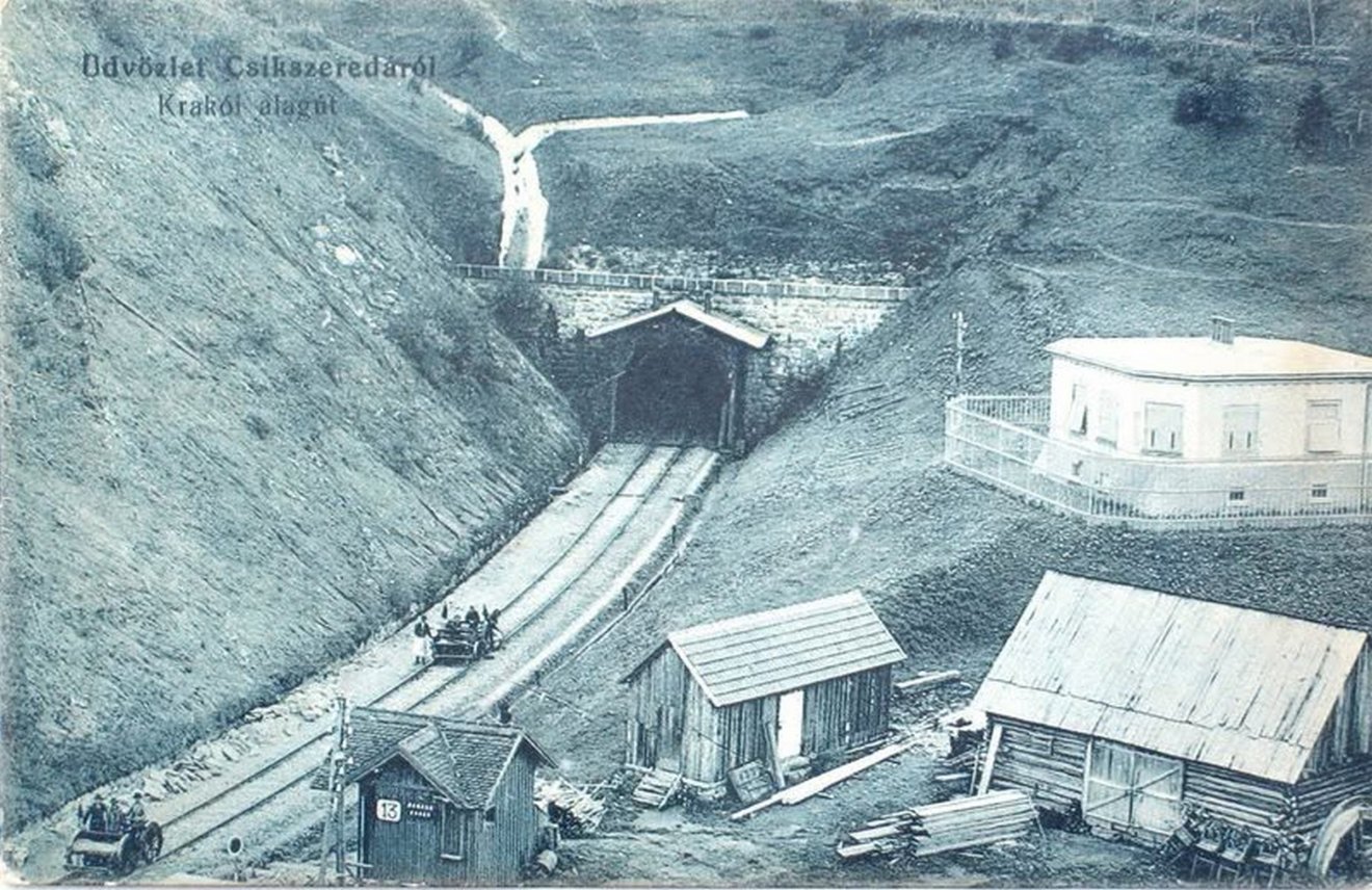 A lóvészi alagút 1914-ben