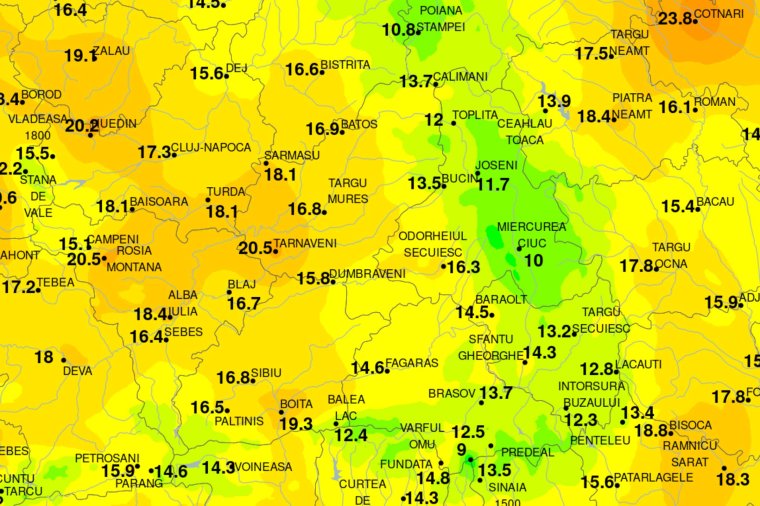 A vörös kánikulariasztás első napján Csíkszeredában a legelviselhetőbb a reggel