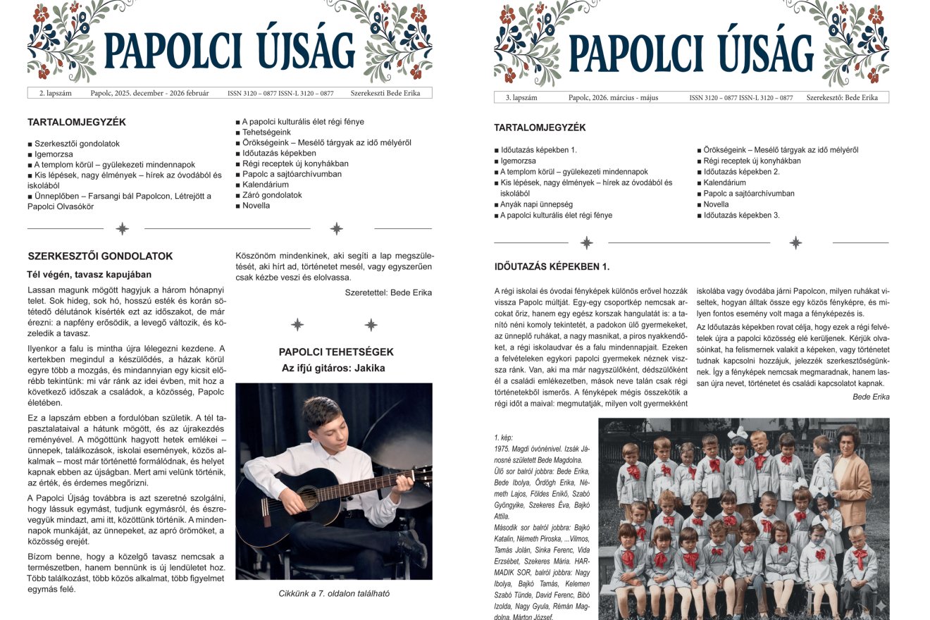 Papíron a falu