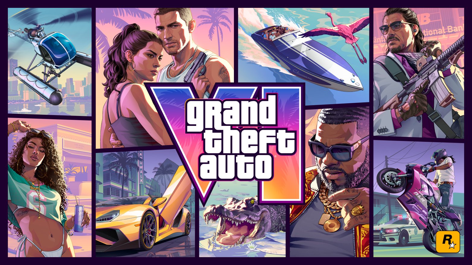 Leleplezték a Grand Theft Auto VI borítóját egy hét múlva indul az előrendelés – videóval