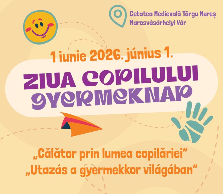 Június 1-jén a marosvásárhelyi vár a gyerekek világává változik!