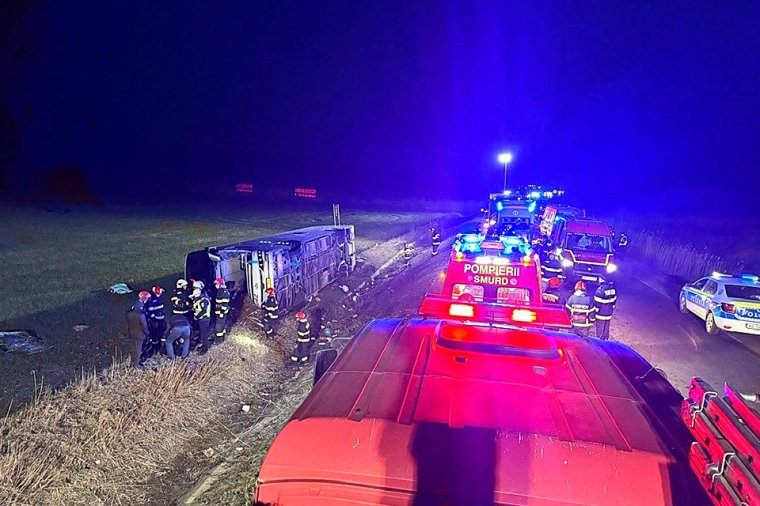 Súlyos buszbaleset történt Galac megyében: egy személy életét vesztette, 14-en megsérültek