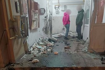 A becsapódás utáni állapotok a csíkszeredai tömbháznál