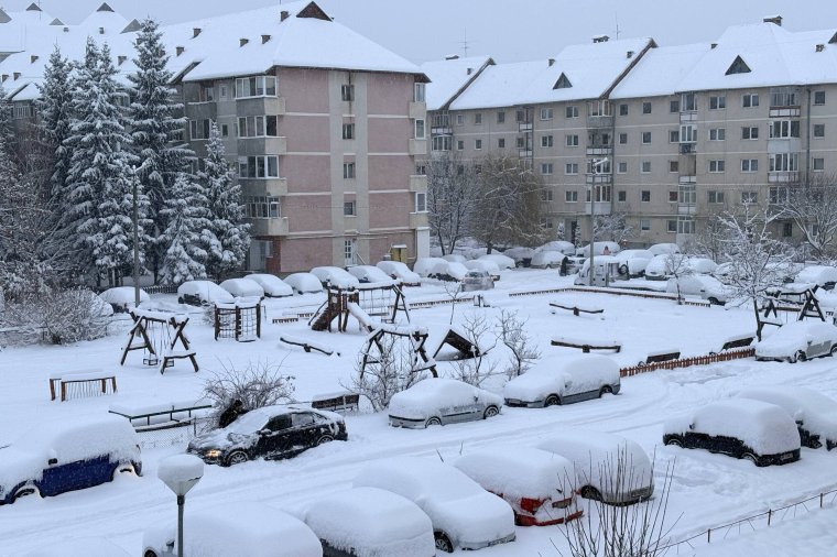 Nagy havazással tért vissza a tél Székelyföldre is