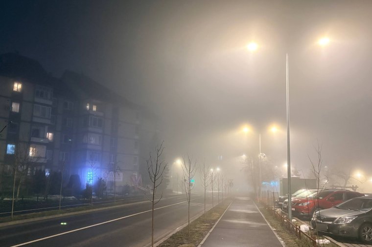 Szombat estére ismét rátelepedett a köd a Csíki-medencére