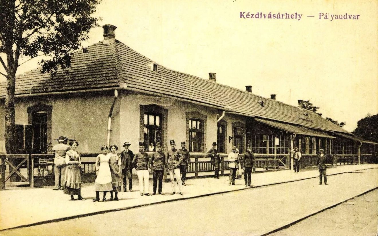 A kézdivásárhelyi pályaudvar 1917-ben
