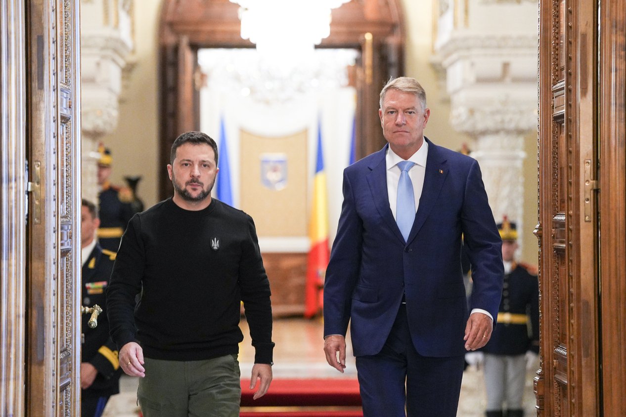 Zelenszkijt 2023-ban Iohannis fogadta &bullet;  Fotó: Presidency.ro