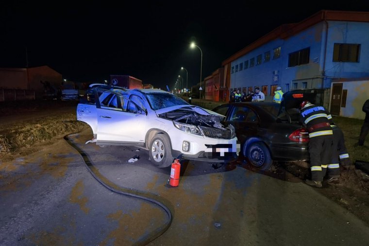 Haton sérültek meg egy éjszakai balesetben Marosvásárhelyen