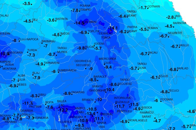 Lecsúszott a trónról Csíkszereda, Háromszéken volt a leghidegebb