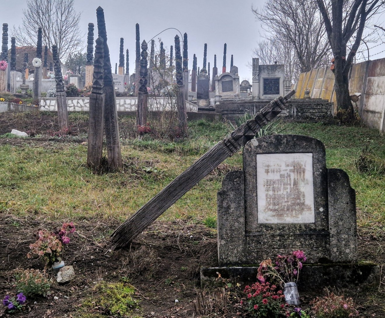 „Apácán kopjafás temetőink egyik legérdekesebbjét találjuk” &bullet;  Fotó: Kocsis Károly