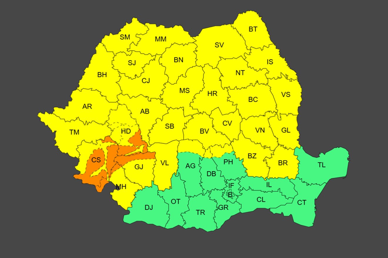 A kedvezőtlen téli időjárásra vonatkozó, hétfőn kiadott riasztás kedd délelőttig &bullet;  Fotó: Országos Meteorológiai Szolgálat