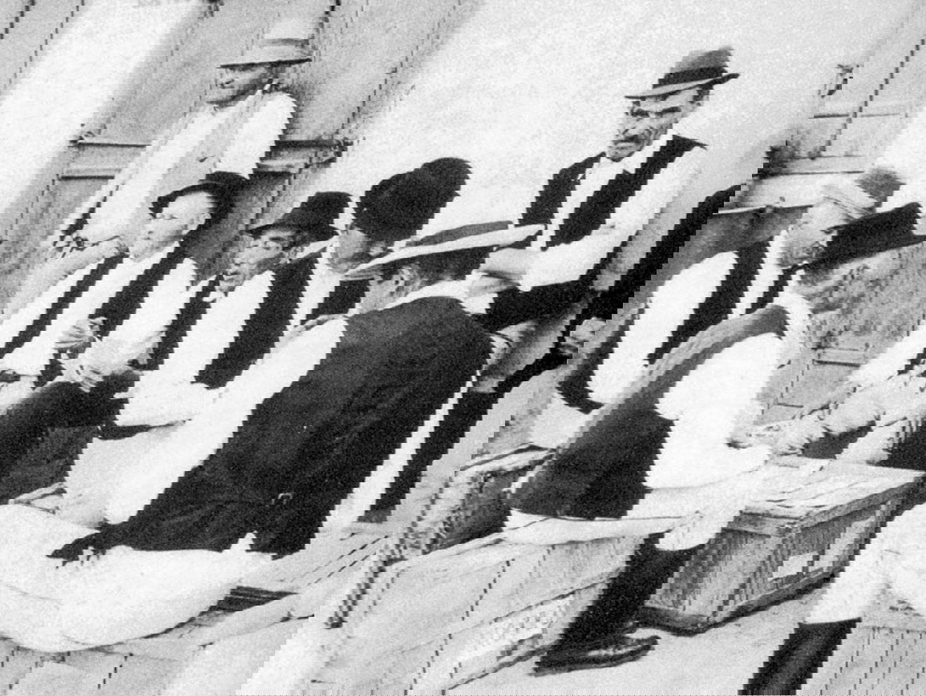 Farkaslakai kártyázók az 1960-as évek végén