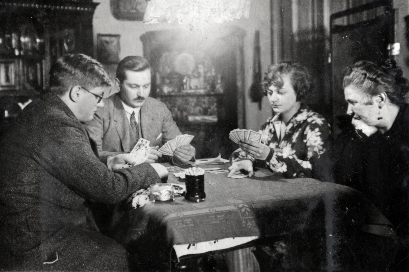 Kártyázók 1929-ben