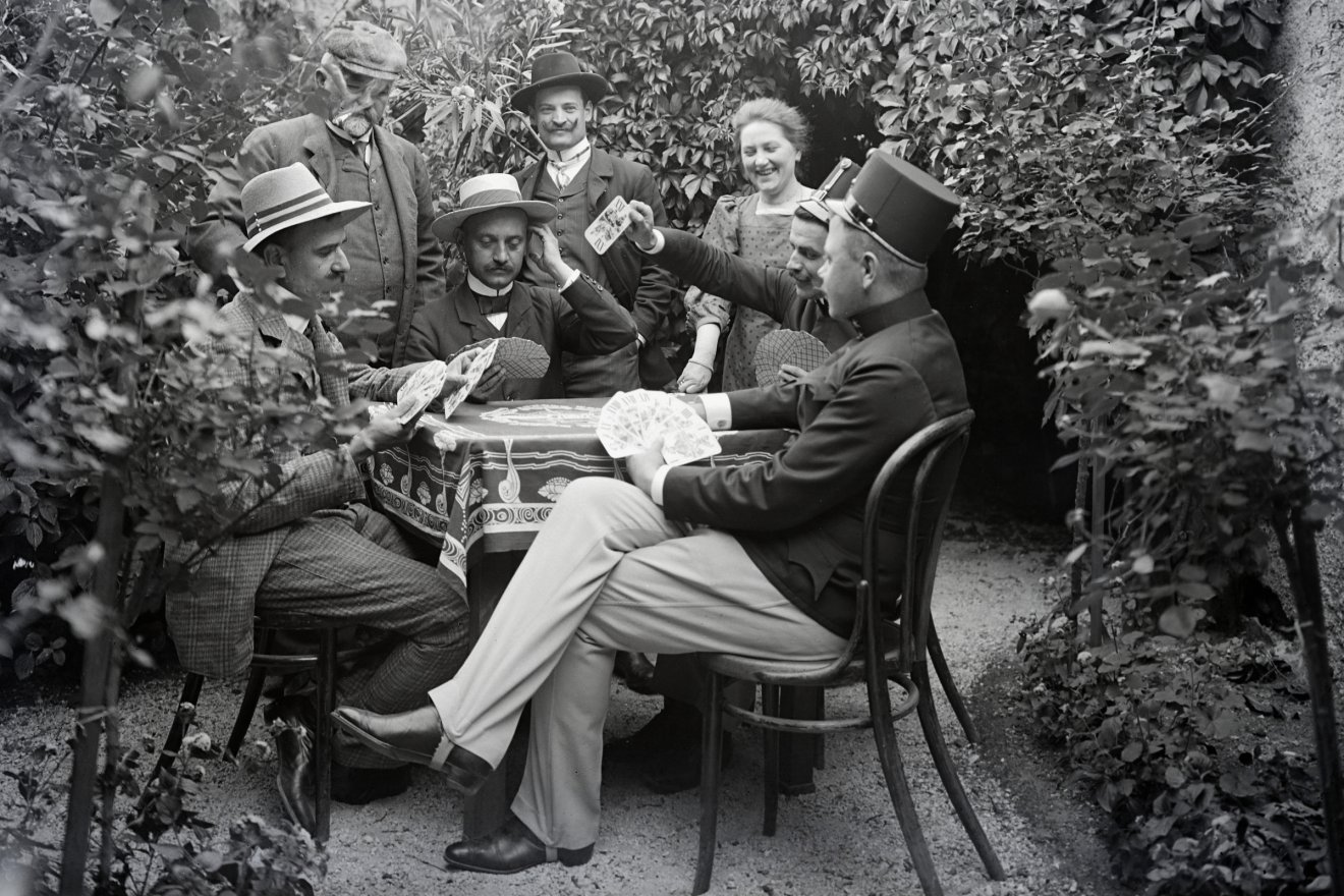 Kártyázók 1914-ben