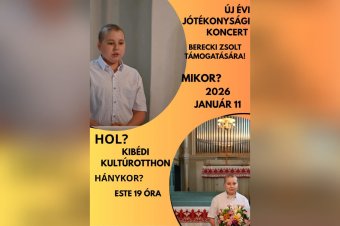 Jótékonysági újévi koncertet szerveznek Berecki Zsolt gyógyulásáért