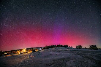 Ismét feltűnt az északi fény Székelyföldön