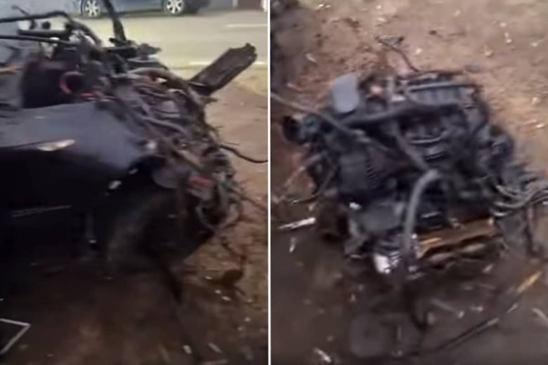 Megrázó felvétel a tragikus autóbaleset után: a földön hever a motor