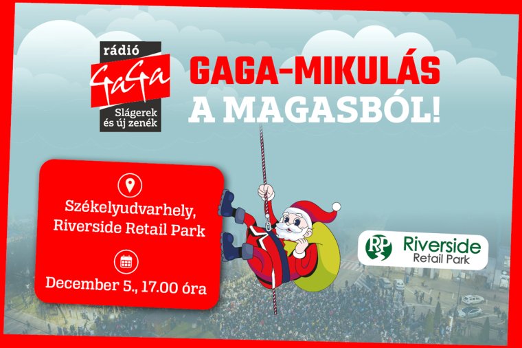 December 5-én újra Székelyudvarhelyre érkezik a Rádió GaGa Mikulása