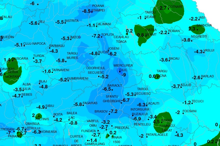 Fagyos reggelre ébredt Székelyföld