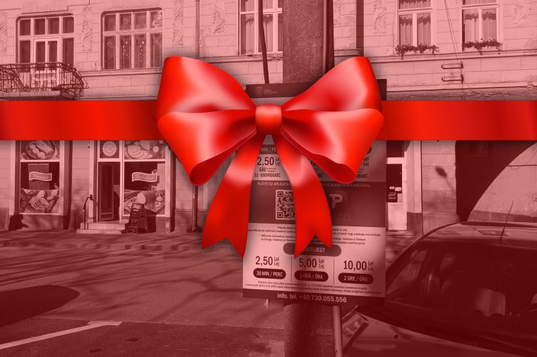 Fizetéses parkolás karácsonyra Gyergyószentmiklóson