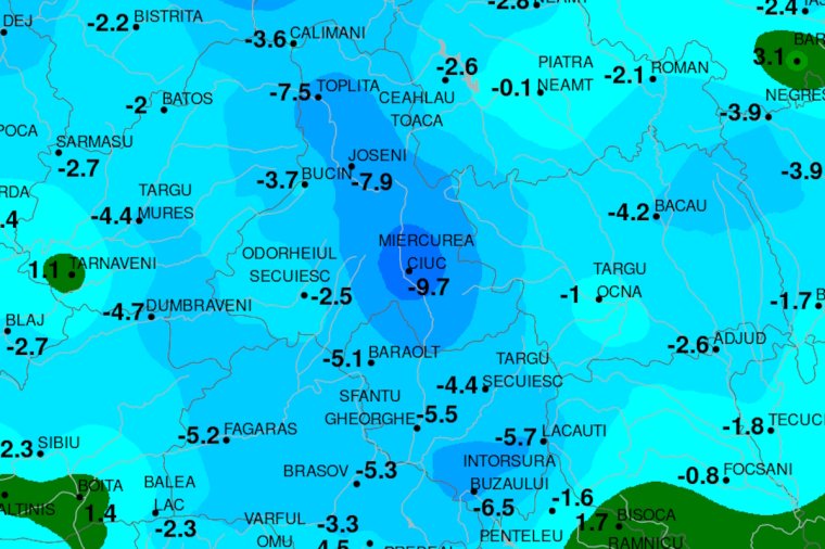 Újabb hidegrekord dőlt meg a Székelyföldön
