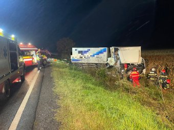 Teherautó és kamion ütközött, az egyik sofőr életét vesztette