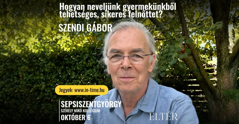 Szendi Gábor Erdélyben tart előadássorozatot a gyermeknevelésről