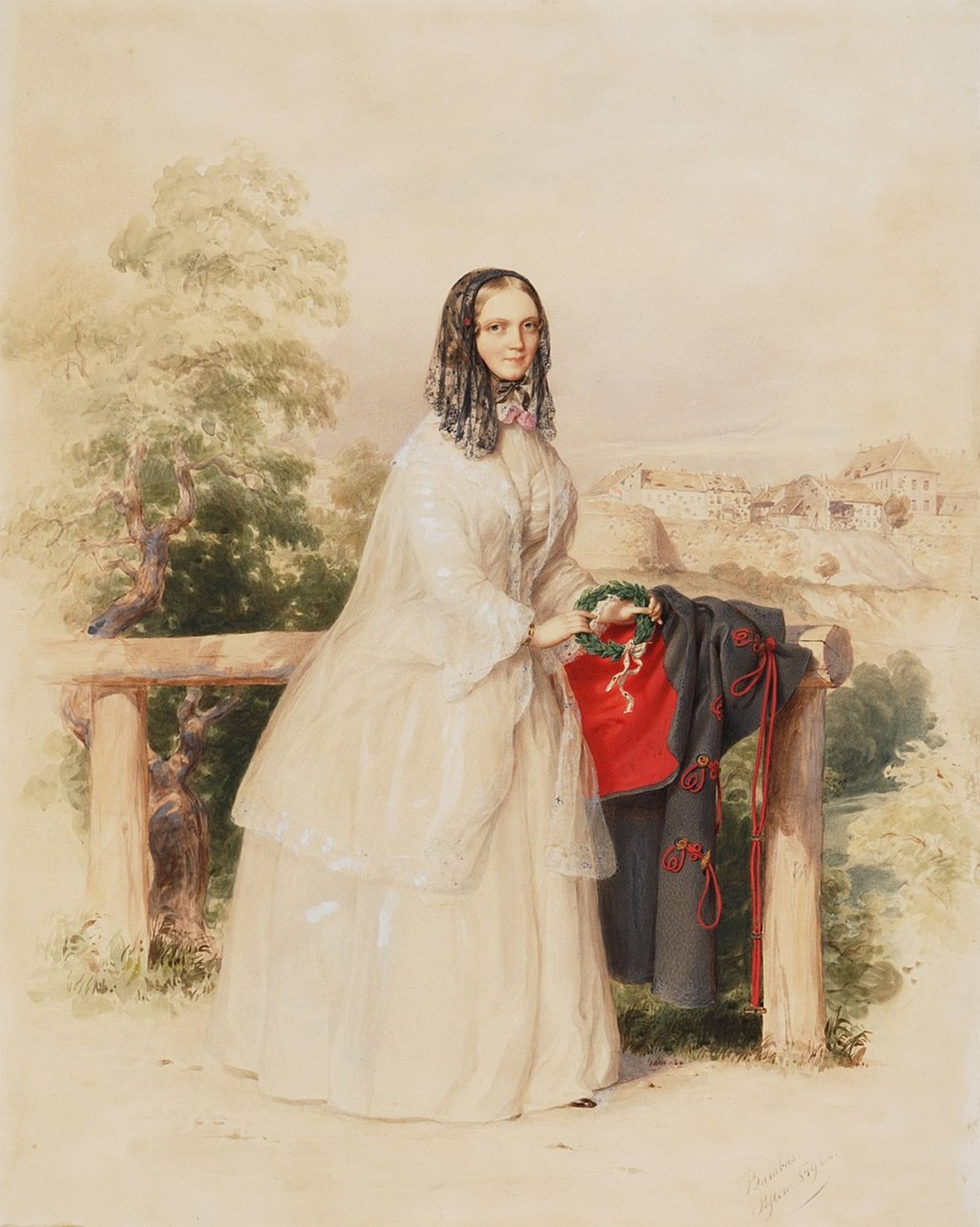 Nagysándor József aradi vértanúnak a menyasszonyát is megfestette