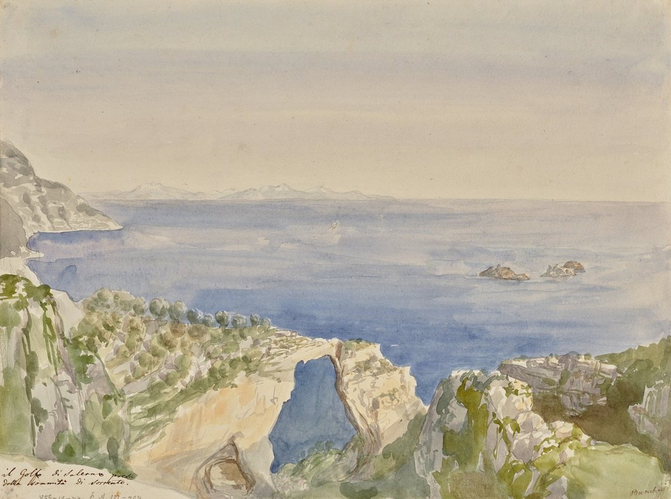 Barabás Miklós: A salernói öböl (1835)