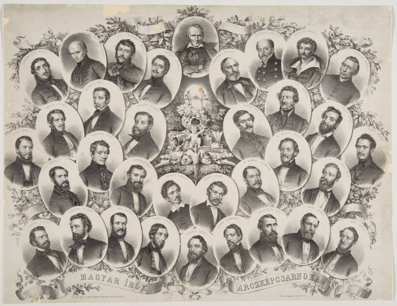 Magyar írók arcképcsarnoka (1860 körül)