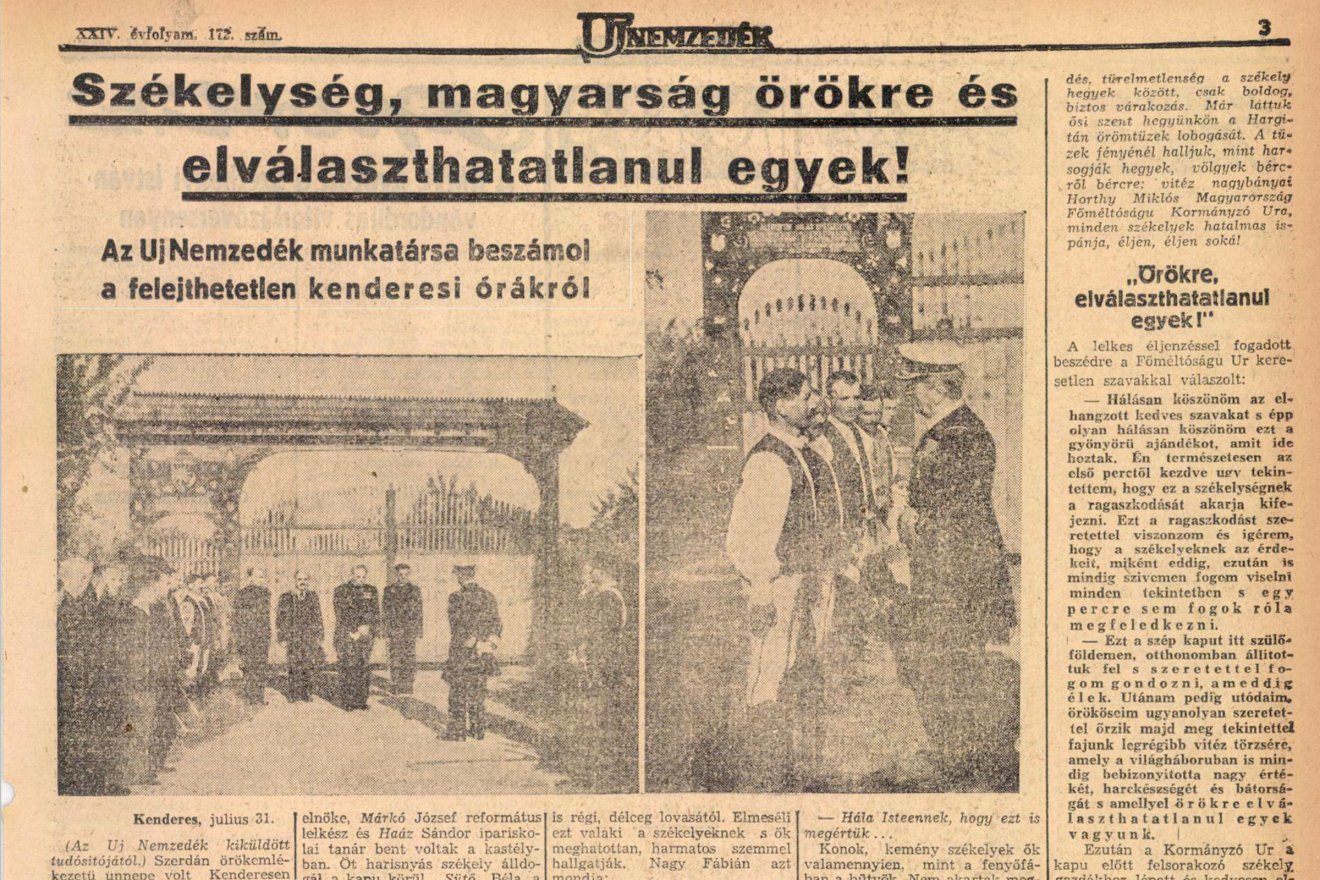 Beszámoló az Új Nemzedékben