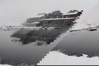 Szeptember utolsó napján a Bâlea-tó – mintha tél lenne