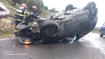 Fejre állt autóból mentettek ki egy embert Gyergyótölgyesnél