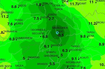 Egyetlen fagyos kis pont az ország térképén: Csíkszereda