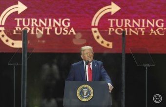 Trump: Kirk-öt megölték, mert az igazságért és szabadságért szólalt fel