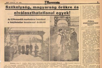 Székelykapu fogadta az Erdővidékre bevonuló honvédeket