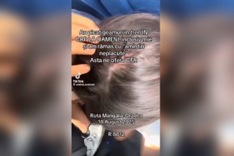 Megmutatta a fején keletkezett sérülést az utas, miután rázuhant az egyik vagon ablaka – videóval