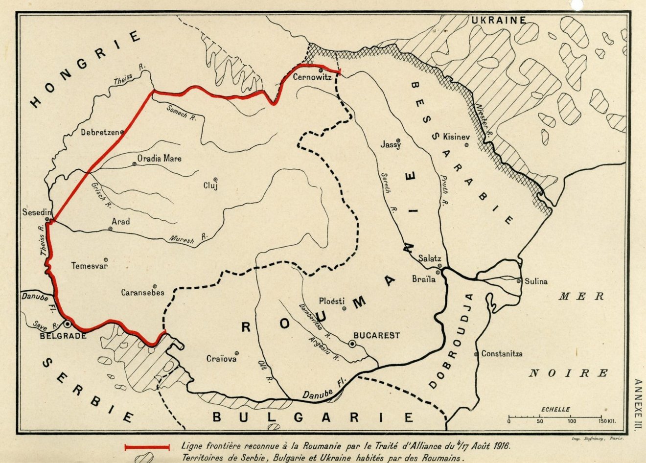 A szövetségesei hátba támadásáért 1916-ban megígért határ