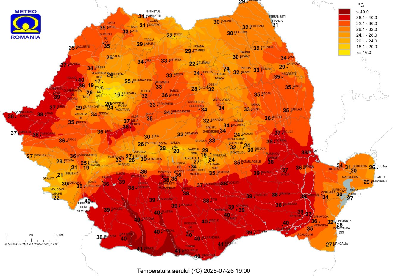 ...ezek pedig 19 órától •  Fotó: Országos Meteorológiai Igazgatóság