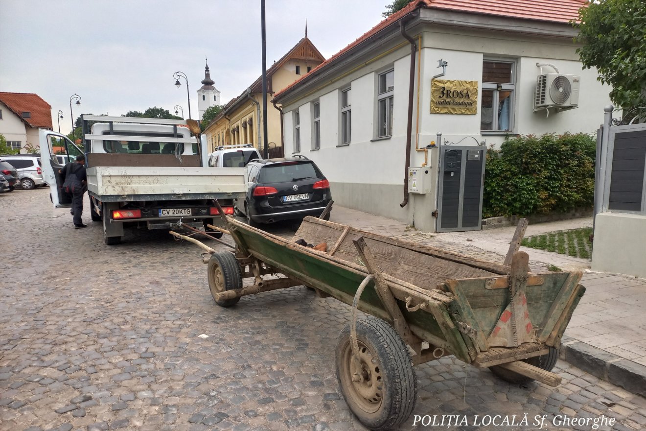 Újra szekereket kezd lekapcsolni a város területén a sepsiszentgyörgyi rendőrség