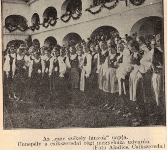 Az első Ezer Székely Leány Napja a korabeli sajtóban