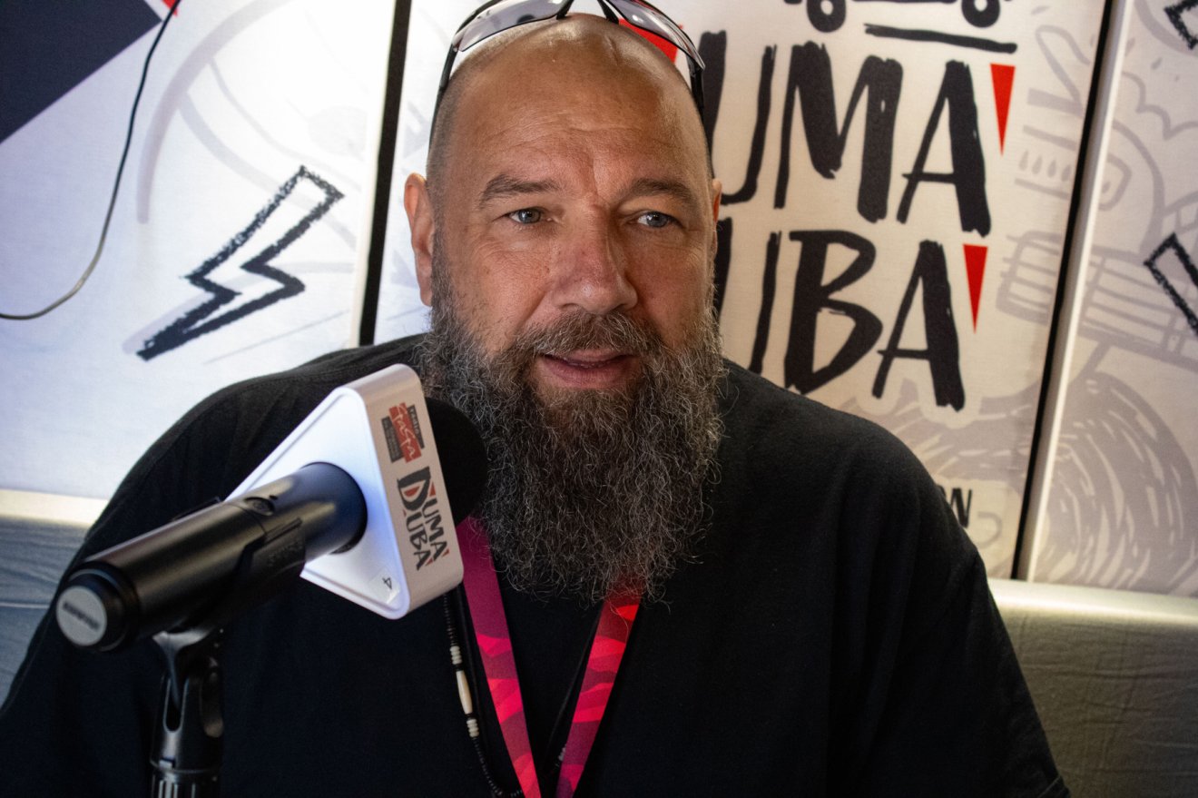 A hokivébés tapasztalatait Kádár Zoltán sportújságíró is megosztotta a nagyérdeművel •  Fotó: Fehér Csongor