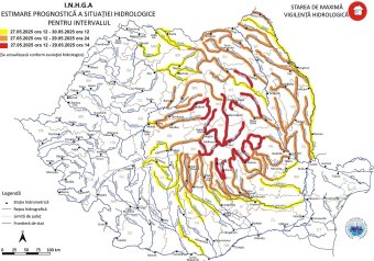 Harmadfokú árvízvédelmi készültség van érvényben csütörtökig tizenegy megye folyóin