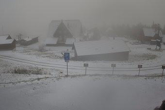 Májusi hó a Madarasi Hargitán