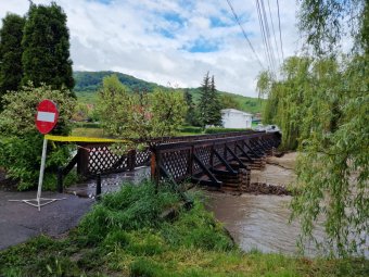 Lezárták a Malom utcai hidat Székelyudvarhelyen