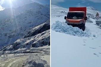 A hó fogságában még a Transzalpina és a Transzfogaras – videóval